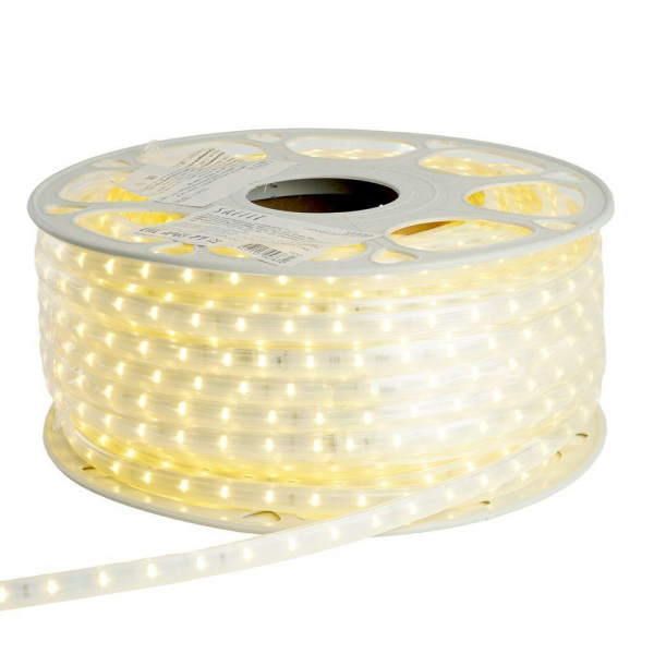 Светодиодная влагозащищенная лента Saffit 6W/m 60LED/m 2835SMD теплый белый 50М SST20 55243 Светодиодная влагозащищенная лента Saffit 6W/m 60LED/m 2835SMD теплый белый 50М SST20 55243