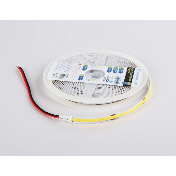 Светодиодная лента Ambrella Light 12W/m 480LED/m COB холодный белый 5M GS4703 Светодиодная лента Ambrella Light 12W/m 480LED/m COB холодный белый 5M GS4703