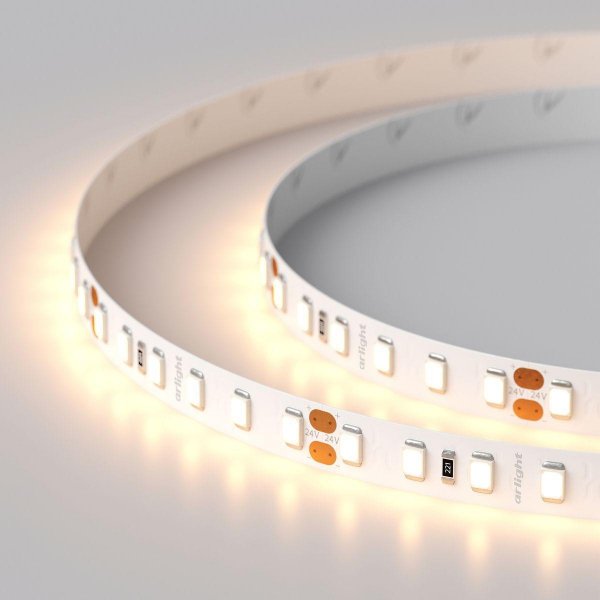 Светодиодная лента Arlight 14,4W/m 120Led/m 2835SMD теплый белый 5M RT 2-5000 24V Warm2700 2x 015699 Светодиодная лента Arlight 14,4W/m 120Led/m 2835SMD теплый белый 5M RT 2-5000 24V Warm2700 2x 015699