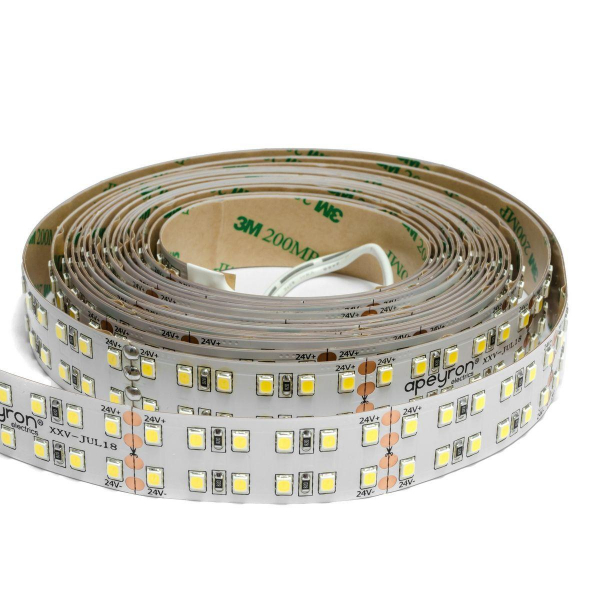 Светодиодная лента Apeyron 38W/m 240LED/m 2835SMD теплый белый 5M 00-304 Светодиодная лента Apeyron 38W/m 240LED/m 2835SMD теплый белый 5M 00-304