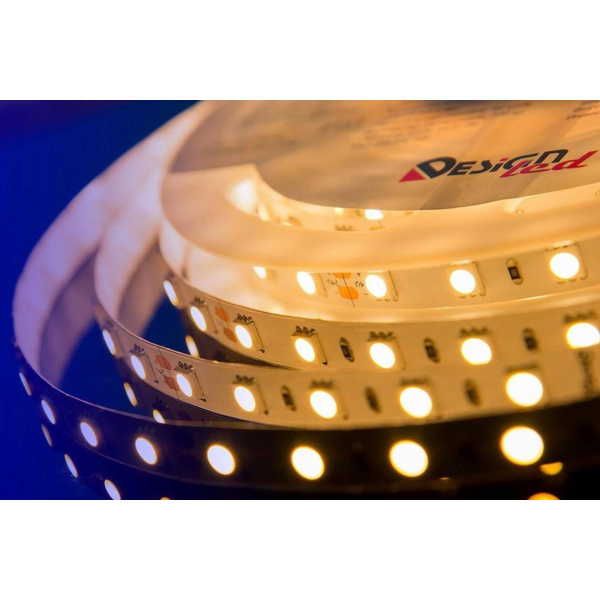 Светодиодная влагозащищенная лента DesignLed 14,4W/m 60LED/m 5050SMD теплый белый 5M 000521 Светодиодная влагозащищенная лента DesignLed 14,4W/m 60LED/m 5050SMD теплый белый 5M 000521