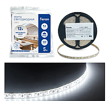 Светодиодная лента Feron LS613 9,6W/m 120LED/m 2835SMD 4000К 5M 51637