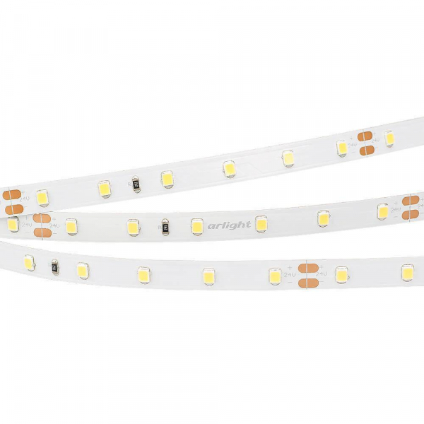 Светодиодная лента Arlight 7,2W/m 60LED/m 2835SMD теплый белый 5M 020013(B) Светодиодная лента Arlight 7,2W/m 60LED/m 2835SMD теплый белый 5M 020013(B)