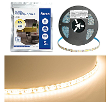 Светодиодная лента Feron LS626 17W/m 180LED/m 2835SMD 3000К 5M 51638