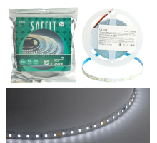 Светодиодная лента Saffit 9,6W/m 120LED/m 2835SMD холодный белый 5М SST02 55242