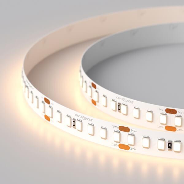 Светодиодная лента Arlight 17W/m 168LED/m 2835SMD теплый белый 5M 019095(2) Светодиодная лента Arlight 17W/m 168LED/m 2835SMD теплый белый 5M 019095(2)