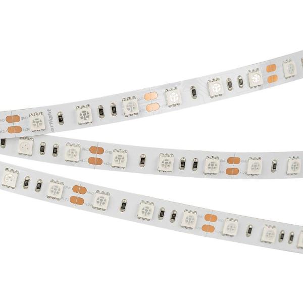 Светодиодная лента Arlight 4W/m 60Led/m 5060SMD теплый белый 5M RT-B60-10mm 24V Warm2700 008828(3)