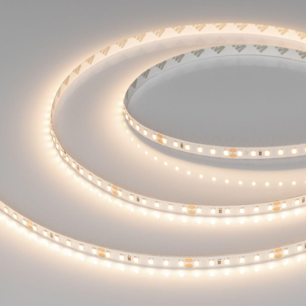 Светодиодная лента Arlight 4W/m 120Led/m 2835SMD теплый белый 5M UL-A120-8mm 24V Warm3000 042304 Светодиодная лента Arlight 4W/m 120Led/m 2835SMD теплый белый 5M UL-A120-8mm 24V Warm3000 042304