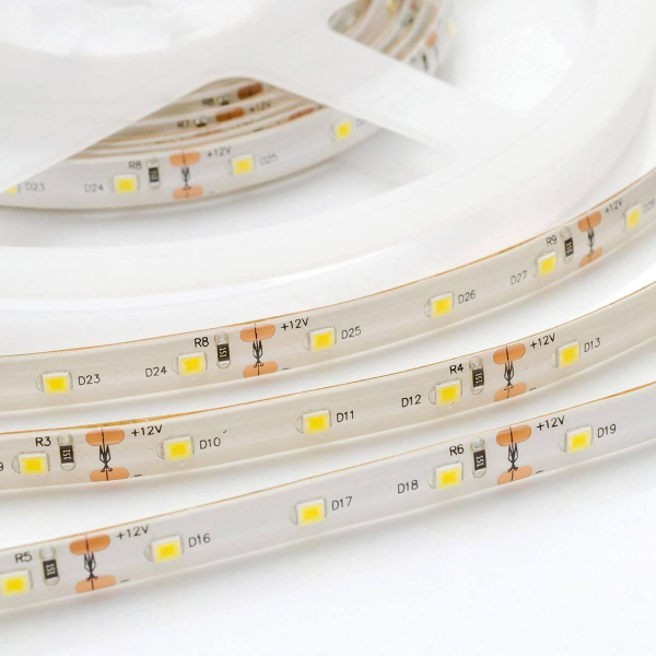 Светодиодная влагозащищенная лента Apeyron 4,8W/m 60Led/m 3528SMD дневной белый 5M 00-147 Светодиодная влагозащищенная лента Apeyron 4,8W/m 60Led/m 3528SMD дневной белый 5M 00-147
