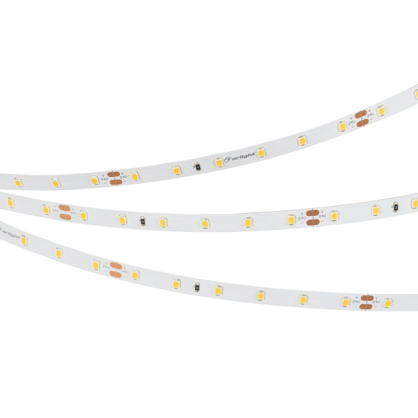 Светодиодная лента Arlight 8W/m 60Led/m 2835SMD теплый белый 5M UL-A60-8mm 24V Warm2400 042285 Светодиодная лента Arlight 8W/m 60Led/m 2835SMD теплый белый 5M UL-A60-8mm 24V Warm2400 042285