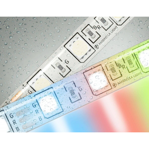 Светодиодная влагозащищенная лента Ambrella Light 14,4W/m 60LED/m 5050SMD RGB 5M GS2302 Светодиодная влагозащищенная лента Ambrella Light 14,4W/m 60LED/m 5050SMD RGB 5M GS2302