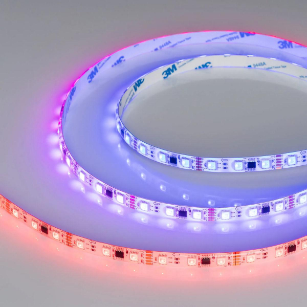 Светодиодная лента герметичная Arlight 14W/m 60LED/m 5060SMD разноцветный 5М DMX-SE-B60-10mm 12V 039604 Светодиодная лента герметичная Arlight 14W/m 60LED/m 5060SMD разноцветный 5М DMX-SE-B60-10mm 12V 039604
