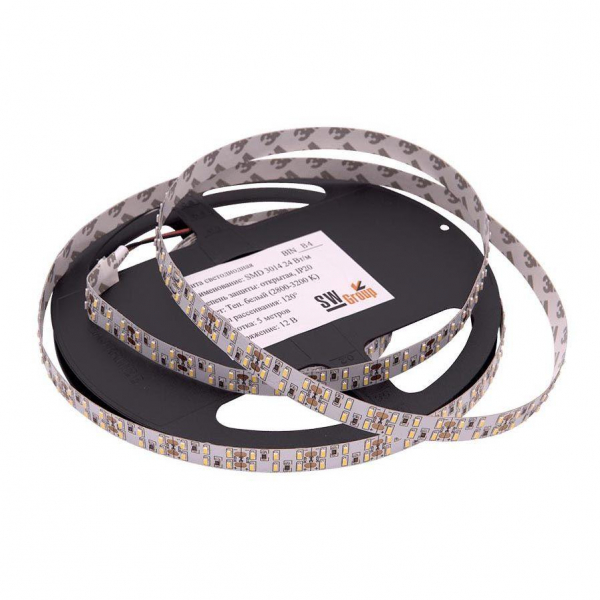 Светодиодная лента SWG 24W/m 240LED/m 3014SMD теплый белый 5M 001699 Светодиодная лента SWG 24W/m 240LED/m 3014SMD теплый белый 5M 001699