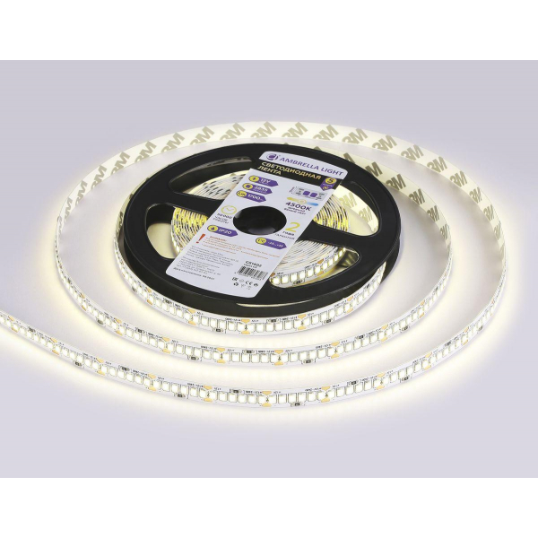 Светодиодная лента Ambrella Light 17W/m 240LED/m 2835SMD дневной белый 5M GS1402 Светодиодная лента Ambrella Light 17W/m 240LED/m 2835SMD дневной белый 5M GS1402