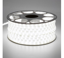 Светодиодная влагозащищенная лента Saffit 6W/m 60LED/m 2835SMD дневной белый 50М SST20 55244
