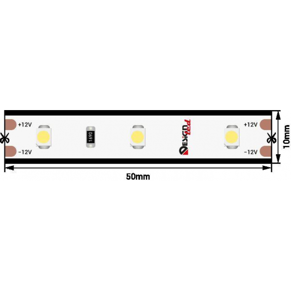 Светодиодная влагозащищенная лента DesignLed 4,8W/m 60LED/m 3528SMD нейтральный белый 5M 004497 Светодиодная влагозащищенная лента DesignLed 4,8W/m 60LED/m 3528SMD нейтральный белый 5M 004497