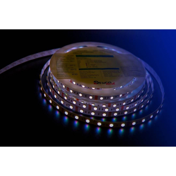 Светодиодная влагозащищенная лента DesignLed 14,4W/m 60LED/m 5050SMD разноцветный 5M 000603 Светодиодная влагозащищенная лента DesignLed 14,4W/m 60LED/m 5050SMD разноцветный 5M 000603