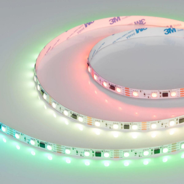Светодиодная лента Arlight 12W/m 60LED/m 5060SMD разноцветный 5М SPI-B60-10mm 12V 039179 Светодиодная лента Arlight 12W/m 60LED/m 5060SMD разноцветный 5М SPI-B60-10mm 12V 039179
