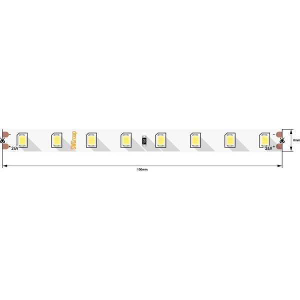 Светодиодная лента SWG 7,2W/m 80LED/m 2835SMD нейтральный белый 5M 003595 Светодиодная лента SWG 7,2W/m 80LED/m 2835SMD нейтральный белый 5M 003595
