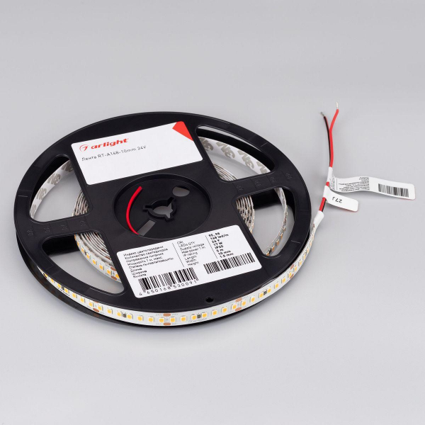 Светодиодная лента Arlight 17W/m 168Led/m 2835SMD холодный белый 5M RT-A168-10mm 24V Cool 8K 019092(2) Светодиодная лента Arlight 17W/m 168Led/m 2835SMD холодный белый 5M RT-A168-10mm 24V Cool 8K 019092(2)