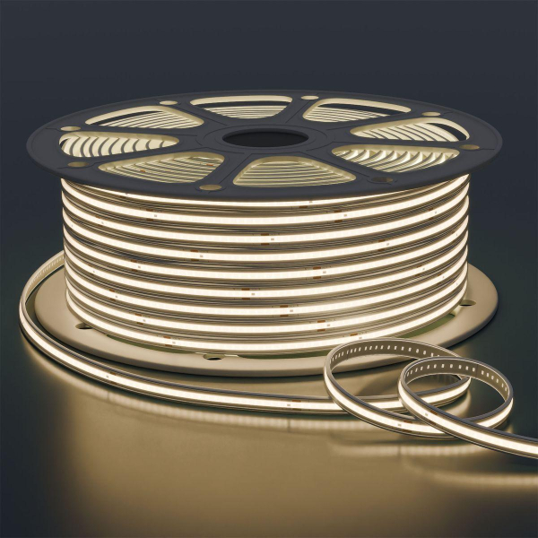 Светодиодная лента Apeyron 9W/m 240LED/m COB белый 50M 10-111