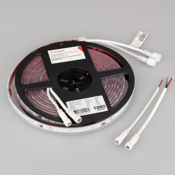 Светодиодная лента Arlight 12W/m 60LED/m 5060SMD разноцветный 5М SPI-PS-B60-12mm 24V 039181 Светодиодная лента Arlight 12W/m 60LED/m 5060SMD разноцветный 5М SPI-PS-B60-12mm 24V 039181