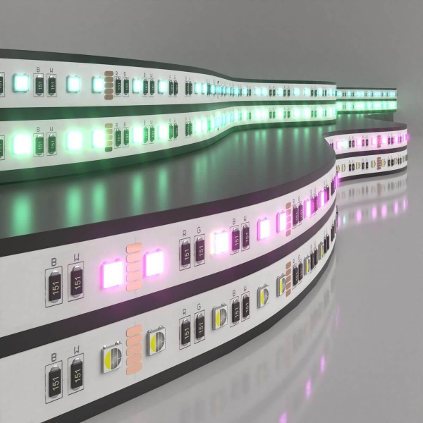Светодиодная лента Elektrostandard 24W/m 60LED/m 5050SMD MIX RGB/холодный белый 5M a053703 Светодиодная лента Elektrostandard 24W/m 60LED/m 5050SMD MIX RGB/холодный белый 5M a053703