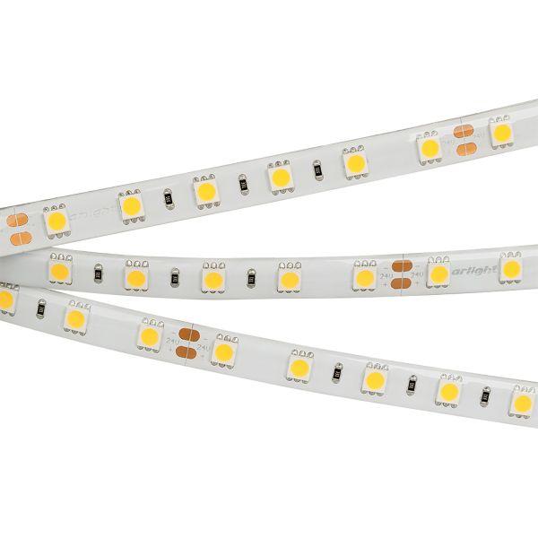 Светодиодная влагозащищенная лента Arlight 14,4W/m 60LED/m 5060SMD теплый белый 5M 015279(2)