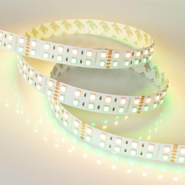 Светодиодная лента Arlight 32W/m 144Led/m 5060SMD разноцветный/теплый белый 5M RT-B144-19mm 24V RGBW-Warm 012327(3) Светодиодная лента Arlight 32W/m 144Led/m 5060SMD разноцветный/теплый белый 5M RT-B144-19mm 24V RGBW-Warm 012327(3)