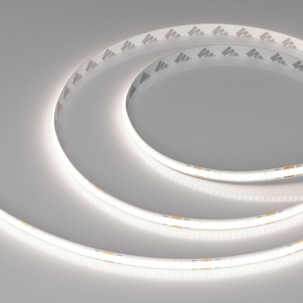 Светодиодная лента Arlight 8W/m 320LED/m CSPSMD холодный белый 5M COB-X320-8mm 24V White6000 039020 Светодиодная лента Arlight 8W/m 320LED/m CSPSMD холодный белый 5M COB-X320-8mm 24V White6000 039020