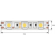 Светодиодная влагозащищенная лента SWG 14,4W/m 60LED/m 5050SMD синий 5M 001848