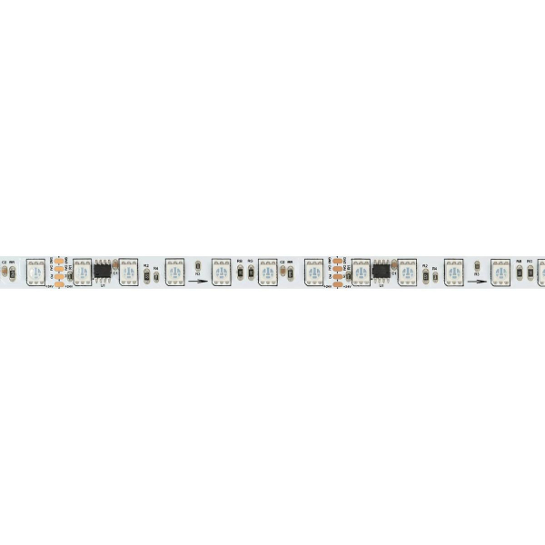 Светодиодная лента Arlight 16W/m 72LED/m 5060SMD разноцветный 5М DMX-B72-10mm 24V 037869 Светодиодная лента Arlight 16W/m 72LED/m 5060SMD разноцветный 5М DMX-B72-10mm 24V 037869