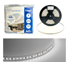 Светодиодная лента Feron 8W/m 120LED/m 2835SMD дневной белый 40M LS420 48792
