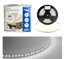 Светодиодная лента Feron 8W/m 120LED/m 2835SMD дневной белый 40M LS420 48792