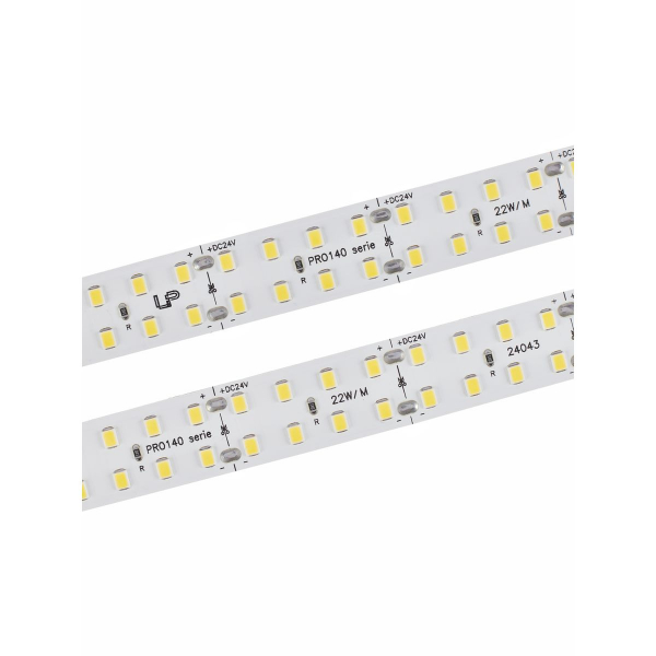 Светодиодная лента LEDS POWER двухрядная 16мм 2835 240/м (22Вт/м) 24В нейтральная, серия ПРО140 009797 Светодиодная лента LEDS POWER двухрядная 16мм 2835 240/м (22Вт/м) 24В нейтральная, серия ПРО140 009797