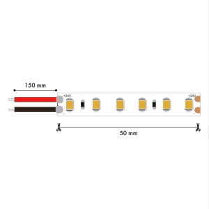 Лента светодиодная 5M SMD2835 4.8W/m 3000K IP65 Favourite 2001-30565