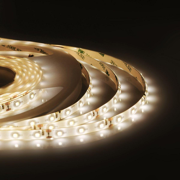 Светодиодная влагозащищенная лента OGM 4,8W/m 60LED/m 3528SMD теплый белый 5M SL-27 Светодиодная влагозащищенная лента OGM 4,8W/m 60LED/m 3528SMD теплый белый 5M SL-27