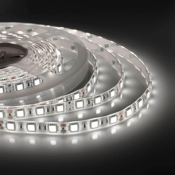Светодиодная влагозащищенная лента Apeyron 14,4W/m 60Led/m 5050SMD дневной белый 5M 00-144 Светодиодная влагозащищенная лента Apeyron 14,4W/m 60Led/m 5050SMD дневной белый 5M 00-144