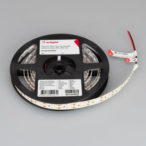 Светодиодная лента Arlight 19,2W/m 240LED/m 2835SMD дневной белый 5M 021449(2) Светодиодная лента Arlight 19,2W/m 240LED/m 2835SMD дневной белый 5M 021449(2)