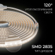 Комплект светодиодной влагозащищенной ленты OGM 6W/m 120LED/m 2835SMD белый 5M SL-66