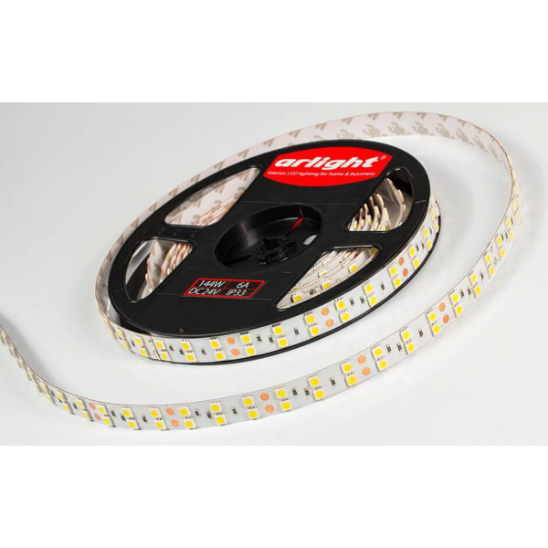 Светодиодная лента Arlight 28,8W/m 120LED/m 5060SMD холодный белый 5M 013756 Светодиодная лента Arlight 28,8W/m 120LED/m 5060SMD холодный белый 5M 013756