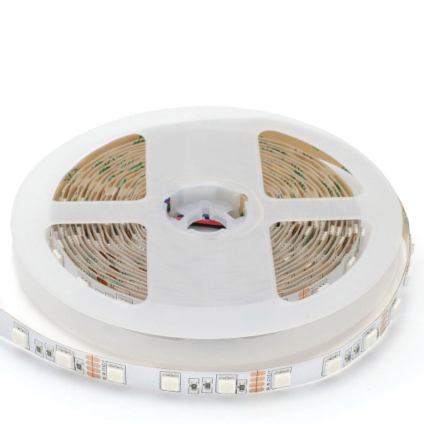 Светодиодная лента Apeyron 14,4W/m 60LED/m 5050SMD разноцветная 5M 17BL Светодиодная лента Apeyron 14,4W/m 60LED/m 5050SMD разноцветная 5M 17BL