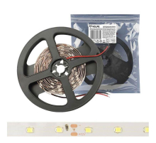 Светодиодная лента Uniel 5M теплый белый 6W 2835SMD 60LED/m ULS-2835-60LED/m-8mm-IP20-DC24V-6W/m-5M-WW UL-00002971