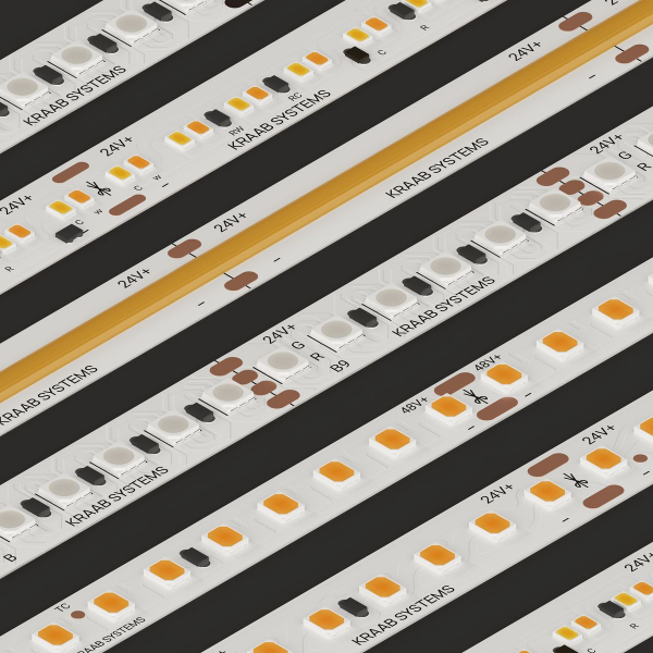 Светодиодная лента Kraab Systems PIXIE SMD 2835-140 24В 5Вт 4000К CRI92 10мм 5м 27.100.3