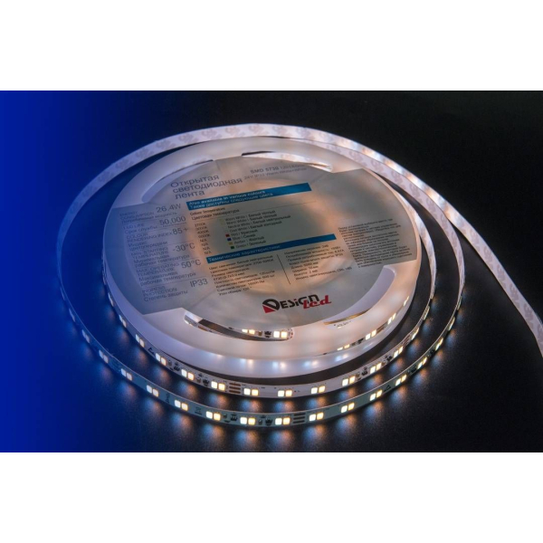 Светодиодная влагозащищенная лента DesignLed 26,8W/m 120LED/m 5730SMD теплый/холодный белый 5M 001823