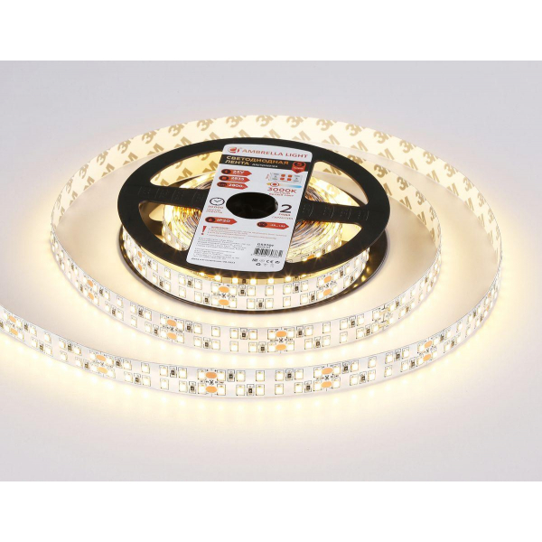 Светодиодная лента Ambrella Light 24W/m 240LED/m 2835SMD теплый белый 5M GS3701 Светодиодная лента Ambrella Light 24W/m 240LED/m 2835SMD теплый белый 5M GS3701