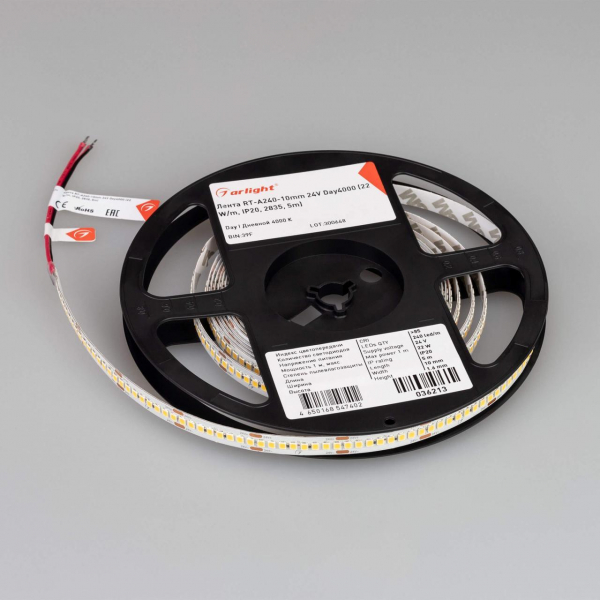 Светодиодная лента Alright 22W/m 240LED/m 2835SMD дневной белый 5M 036213 Светодиодная лента Alright 22W/m 240LED/m 2835SMD дневной белый 5M 036213