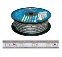 Светодиодная влагозащищенная лента Uniel 8W/m 60LED/m 2835SMD желтый 50M ULS-2835-60LED/m-10mm-IP67-220V-8W/m-50M-Yellow UL-00000862