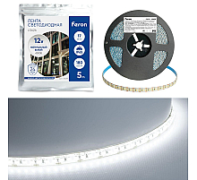 Светодиодная лента Feron LS626 17W/m 180LED/m 2835SMD 6500К 5M 51640