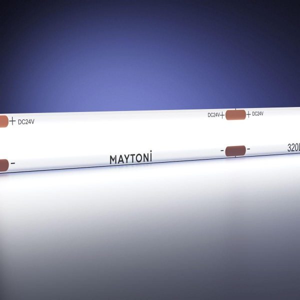 Светодиодная лента Maytoni 8W/m 320LED/m COB холодный белый 5M 201073 Светодиодная лента Maytoni 8W/m 320LED/m COB холодный белый 5M 201073